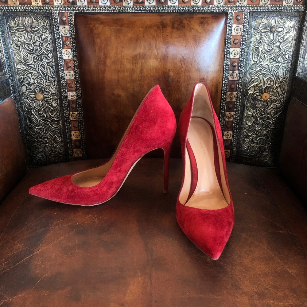 Gianvito Rossi Red Suede Women's Pump